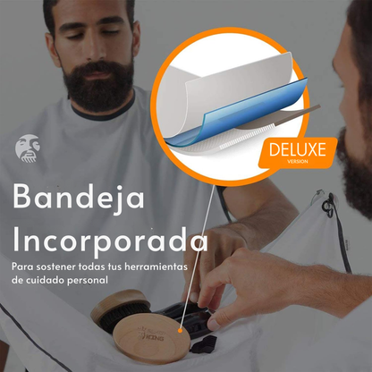 Delantal para afeitar sin ensuciar