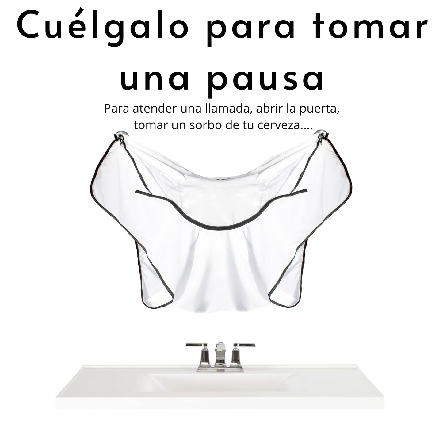 Delantal para afeitar sin ensuciar