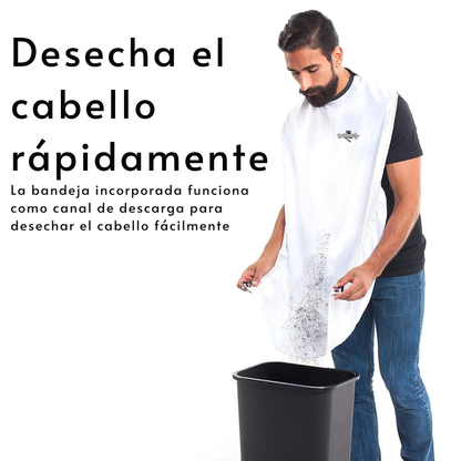Delantal para afeitar sin ensuciar