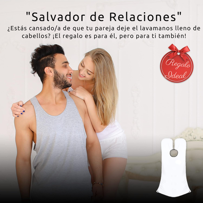 Delantal para afeitar sin ensuciar