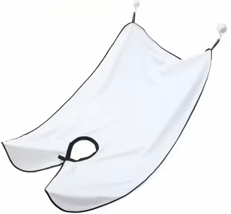 Delantal para afeitar sin ensuciar